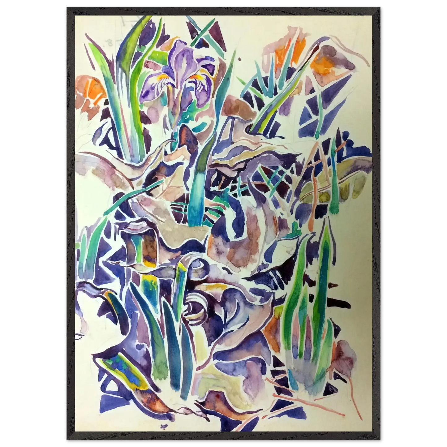 Walter Inglis Anderson - Walter Anderson Wall art - 50x70 cm / 20x28 inches - Premium Wooden Framed Poster With Fine Art Paper - White frame
