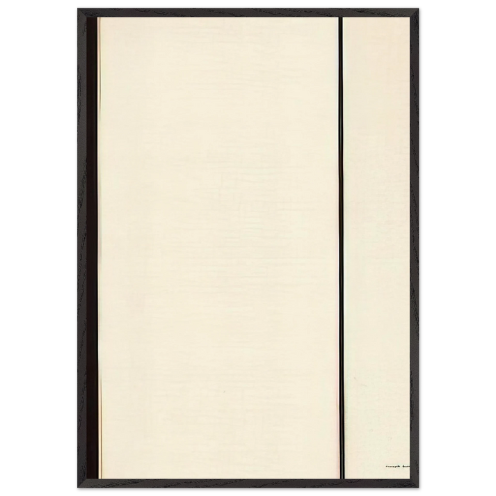 The Station of the Cross - Sixth Station - Barnett Newman 70x100 cm / 28x40 inches Framed Art Print – Black Wooden Frame