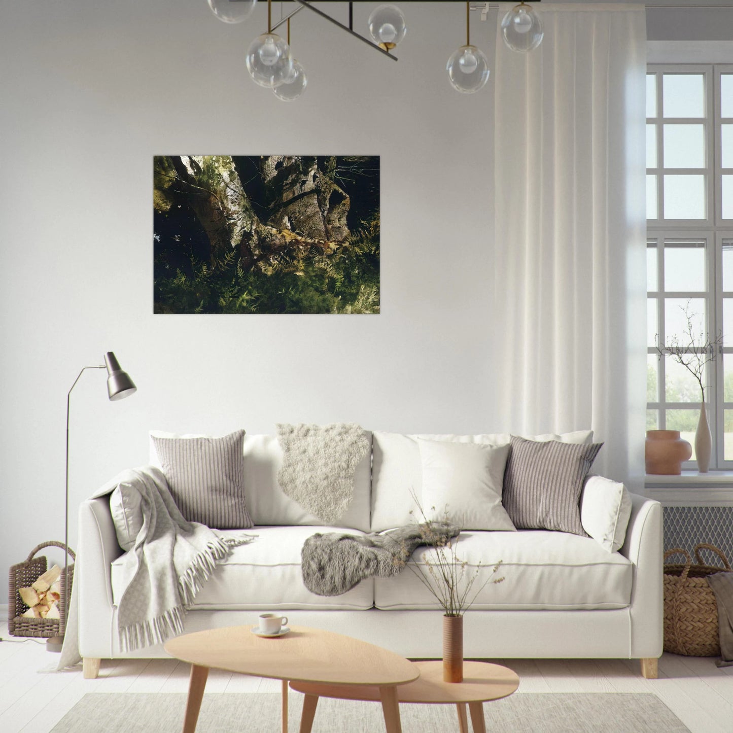 VIRGIN BIRCH 1982 - Andrew Wyeth Brushed Aluminum Print - 70x100 cm / 28x40 inches | Andrew Wyeth Aluminum Print | Andrew Wyeth Prints