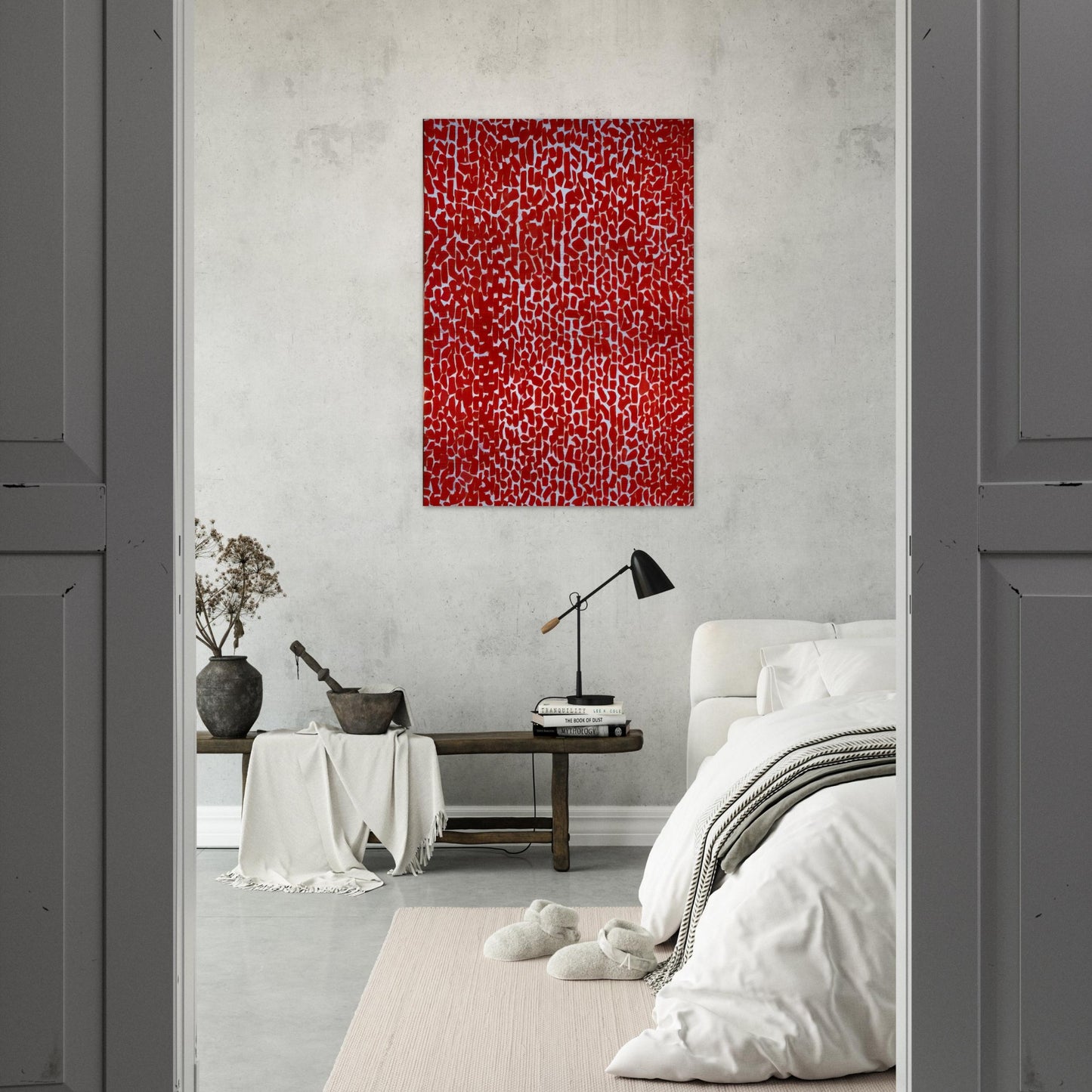 RED ROSE CANTATA 1973 - Alma Woodsey Thomas Brushed Aluminum Print - 70x100 cm / 28x40 inches | Alma Woodsey Thomas Aluminum Print | Alma Woodsey Thomas Prints