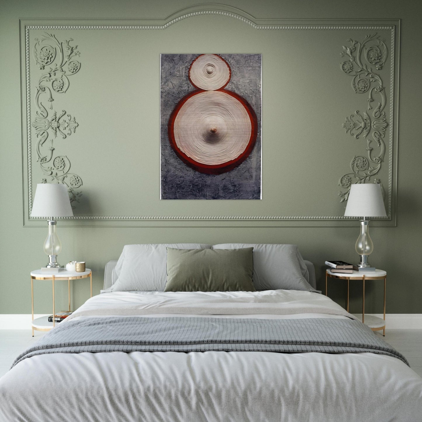 RINGAROUND AROSIE 1965 - Eva Hesse Brushed Aluminum Print - 70x100 cm / 28x40 inches | Eva Hesse Aluminum Print | Eva Hesse Prints