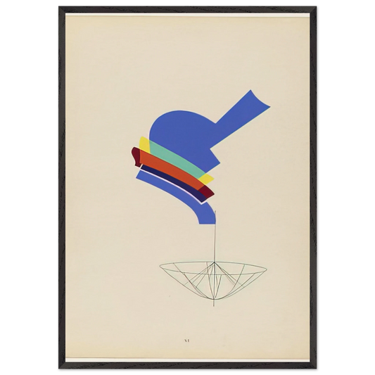 DECANTER FROM THE PORTFOLIO REVOLVING DOORS 1926 - Man Ray 70x100 cm / 28x40 inches Framed Art Print – Black Wooden Frame