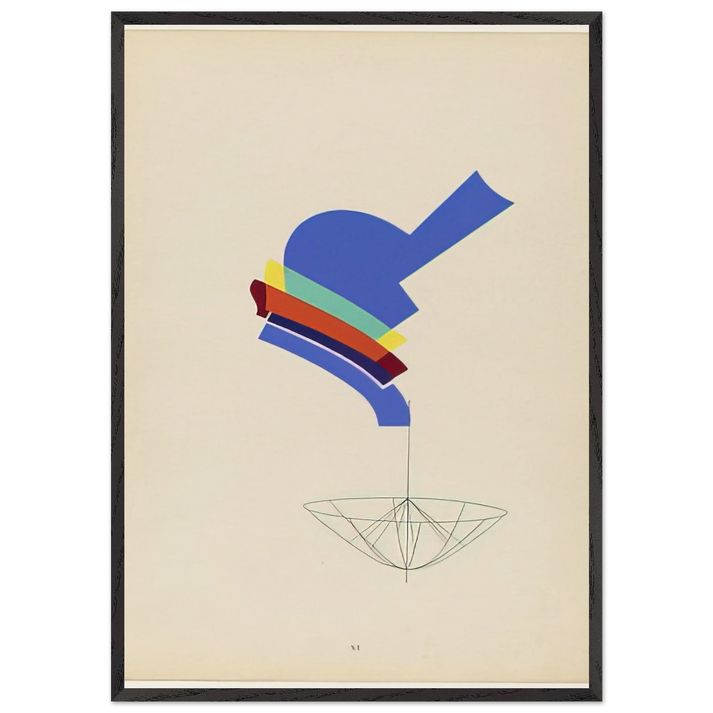 DECANTER FROM THE PORTFOLIO REVOLVING DOORS 1926 - Man Ray 70x100 cm / 28x40 inches Framed Art Print – Black Wooden Frame