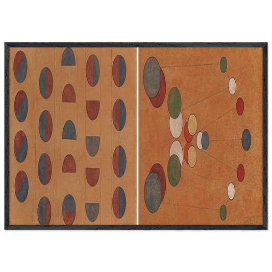 Diptych - 1956 1 - Lolo Soldevilla 70x100 cm / 28x40 inches Framed Art Print – Black Wooden Frame