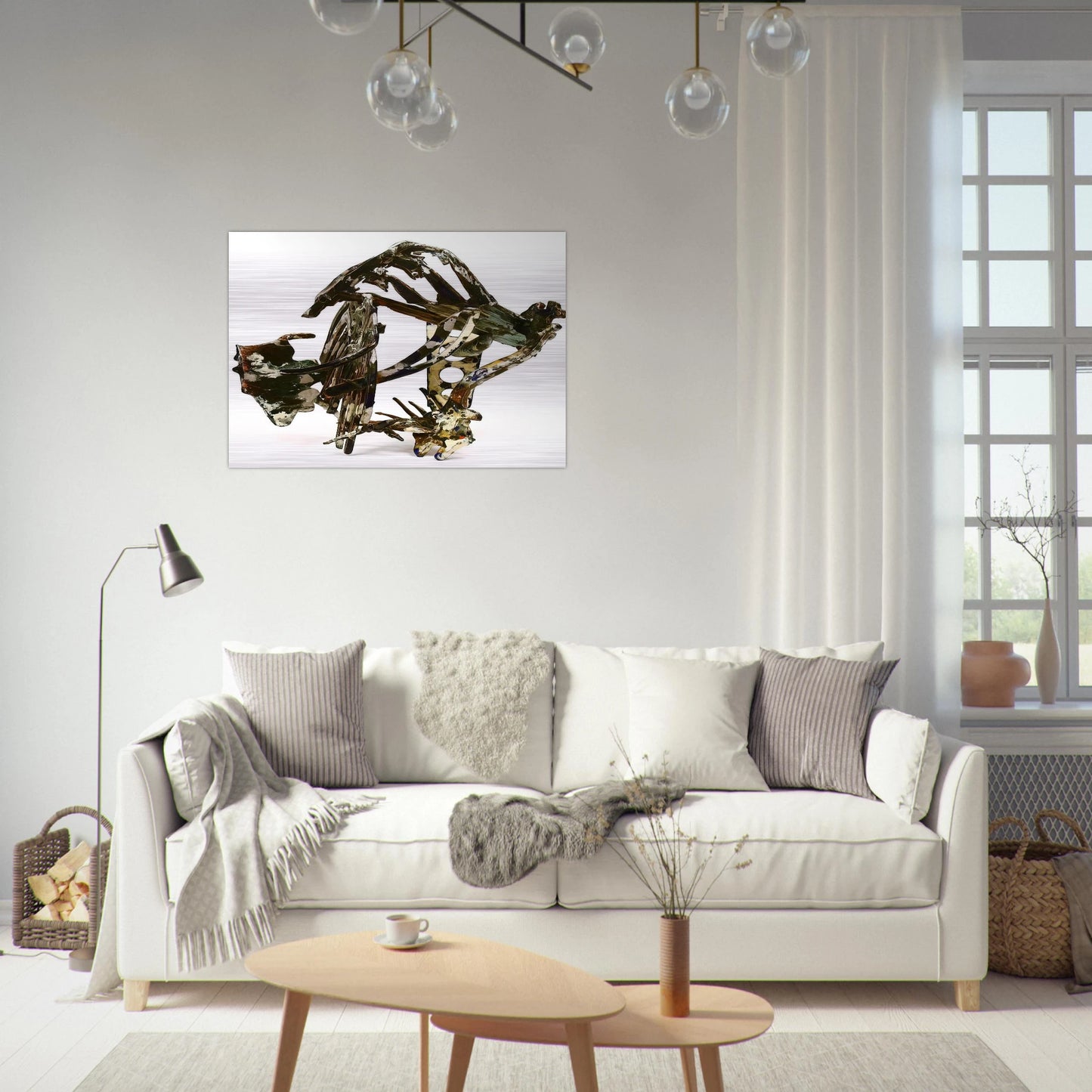 Wax Works IX - 1987 - Nancy Graves Brushed Aluminum Print - 70x100 cm / 28x40 inches | Nancy Graves Aluminum Print | Nancy Graves Prints