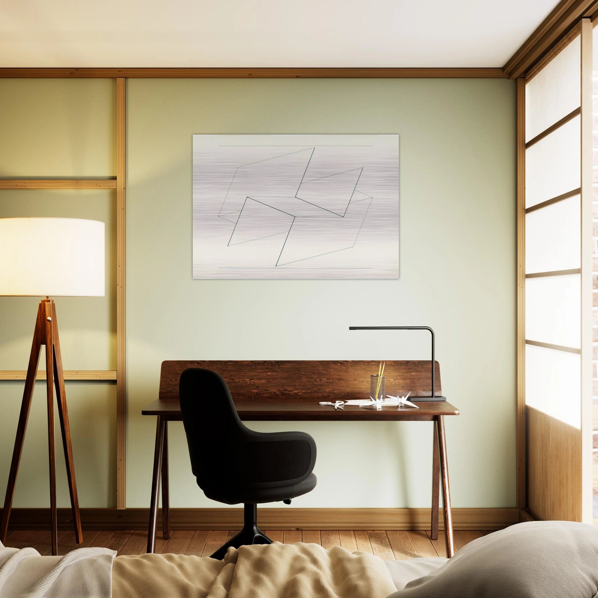 STRUCTURAL CONSTELLATION VI 1960 - Josef Albers Brushed Aluminum Print - 70x100 cm / 28x40 inches | Josef Albers Aluminum Print | Josef Albers Prints