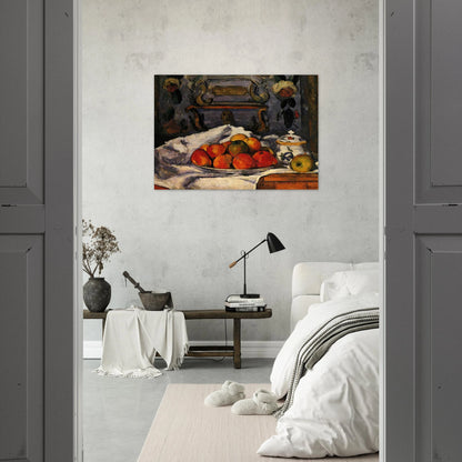 Dish of Apples - Paul Cézanne Brushed Aluminum Print - 70x100 cm / 28x40 inches | Paul Cézanne Aluminum Print | Paul Cézanne Prints