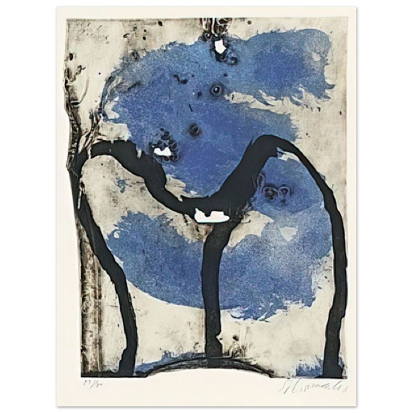 Emil Schumacher - 31972 - 1972  75x100 cm / 30x40inches Fine Art Poster