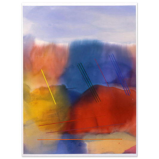 Ronnie Landfield - Free Spirit - 1991  75x100 cm / 30x40inches Fine Art Poster