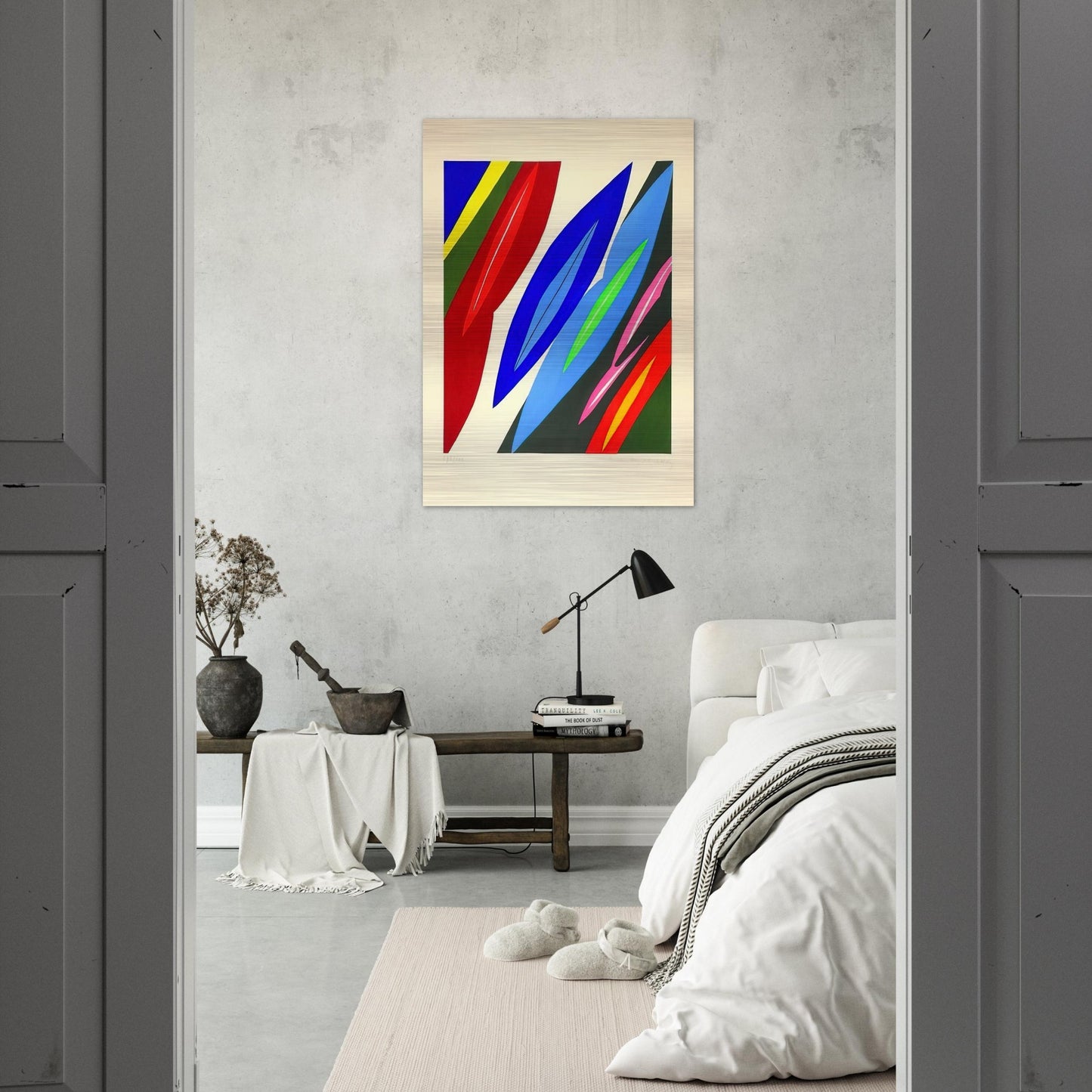 Farblitho 1968 - 2 NOR - 1968 - Ernst Wilhelm Nay Brushed Aluminum Print - 70x100 cm / 28x40 inches | Ernst Wilhelm Nay Aluminum Print | Ernst Wilhelm Nay Prints