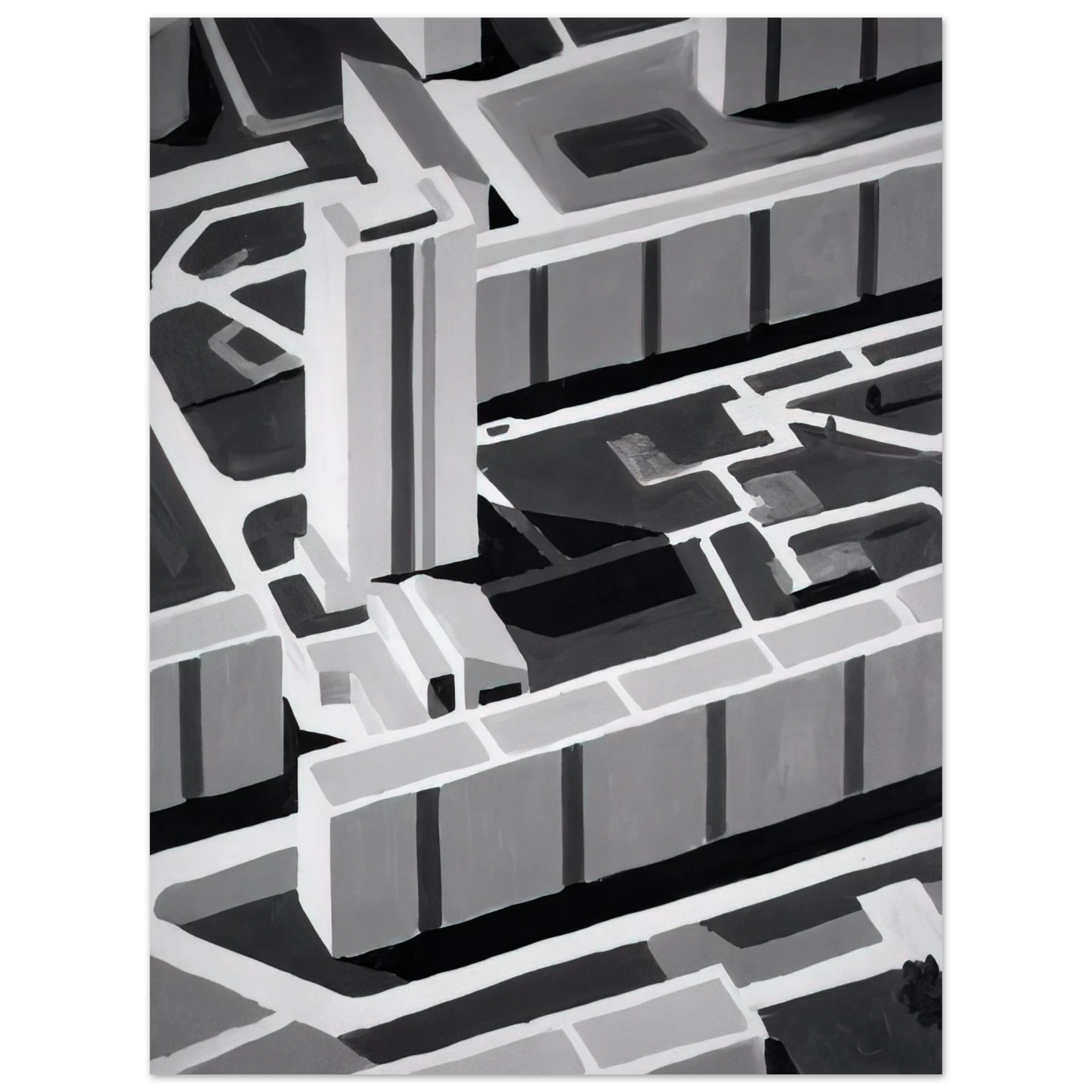 Gerhard Richter - TOWNSCAPE SL 1969  75x100 cm / 30x40inches Fine Art Poster