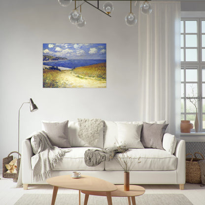 Alley near Pourville - claude monet Brushed Aluminum Print - 70x100 cm / 28x40 inches | claude monet Aluminum Print | claude monet Prints