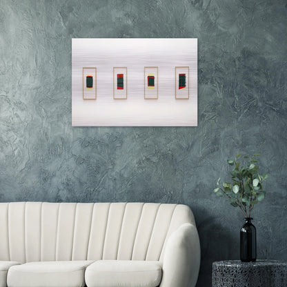 Ohne Titel für Thordes - 1976 - Blinky Palermo Brushed Aluminum Print - 70x100 cm / 28x40 inches | Blinky Palermo Aluminum Print | Blinky Palermo Prints