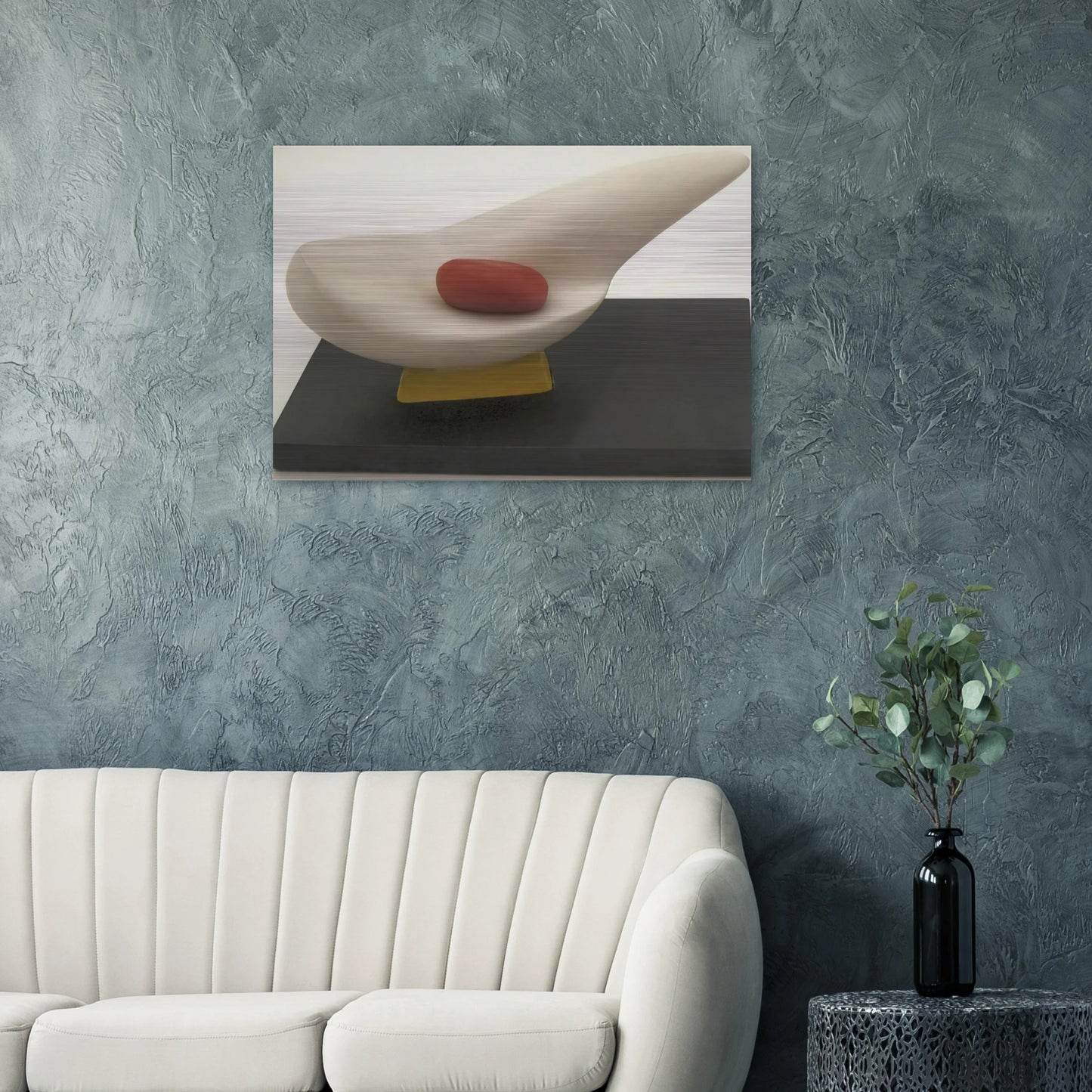 MOTHER AND EGG 1947 - Kurt Schwitters Brushed Aluminum Print - 70x100 cm / 28x40 inches | Kurt Schwitters Aluminum Print | Kurt Schwitters Prints