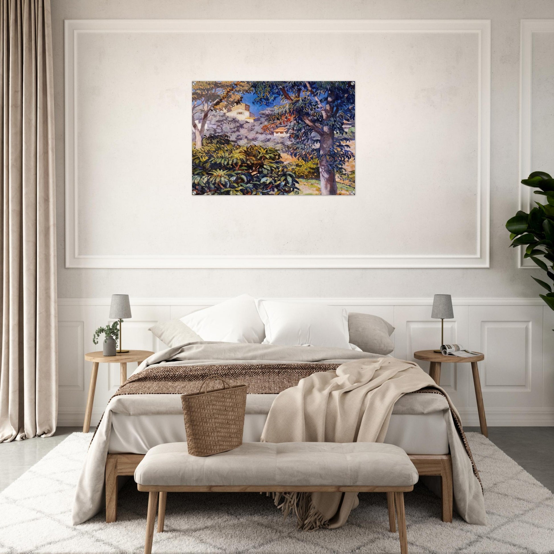 NOON LANDSCAPE - Theo van Rysselberghe Acrylic Print - 70x100 cm / 28x40″ inches | Theo van Rysselberghe Wall Art | Theo van Rysselberghe Prints