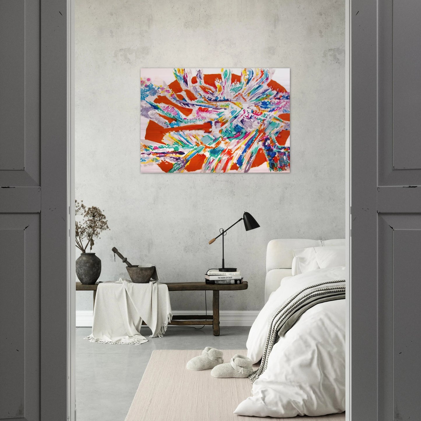L'Apparition a Marie de Magdala - 1978 - Alfred Manessier Brushed Aluminum Print - 70x100 cm / 28x40 inches | Alfred Manessier Aluminum Print | Alfred Manessier Prints