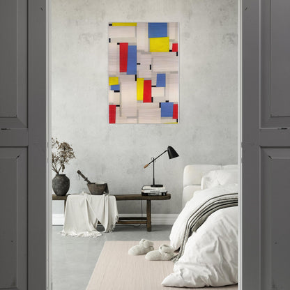 Relational Painting - 1951 - Fritz Glarner Brushed Aluminum Print - 70x100 cm / 28x40 inches | Fritz Glarner Aluminum Print | Fritz Glarner Prints