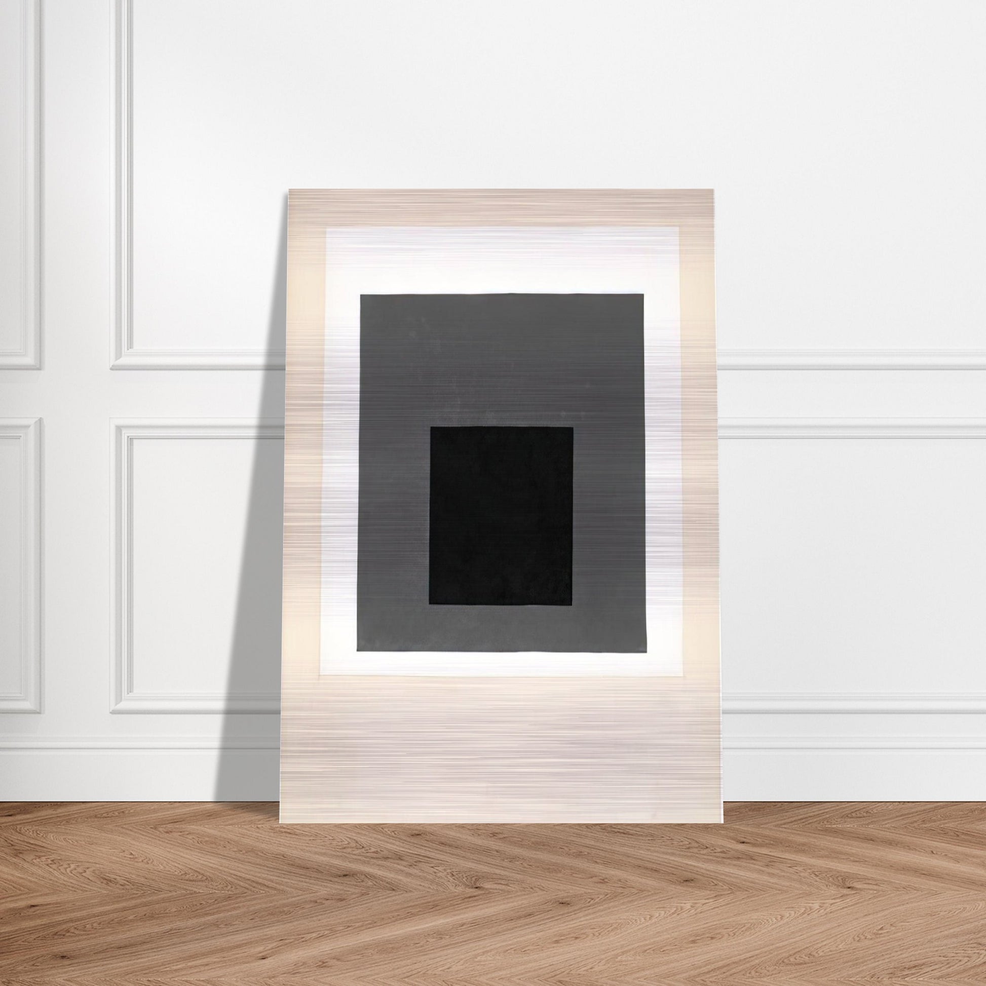 STUDY FOR A HOMAGE TO THE SQUARE 1949 - Josef Albers Brushed Aluminum Print - 70x100 cm / 28x40 inches | Josef Albers Aluminum Print | Josef Albers Prints