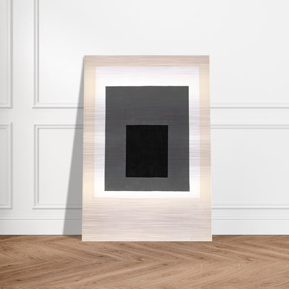STUDY FOR A HOMAGE TO THE SQUARE 1949 - Josef Albers Brushed Aluminum Print - 70x100 cm / 28x40 inches | Josef Albers Aluminum Print | Josef Albers Prints