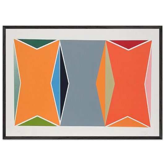 Untitled 1 - 1979 - Larry Zox 70x100 cm / 28x40 inches Framed Art Print – Black Wooden Frame