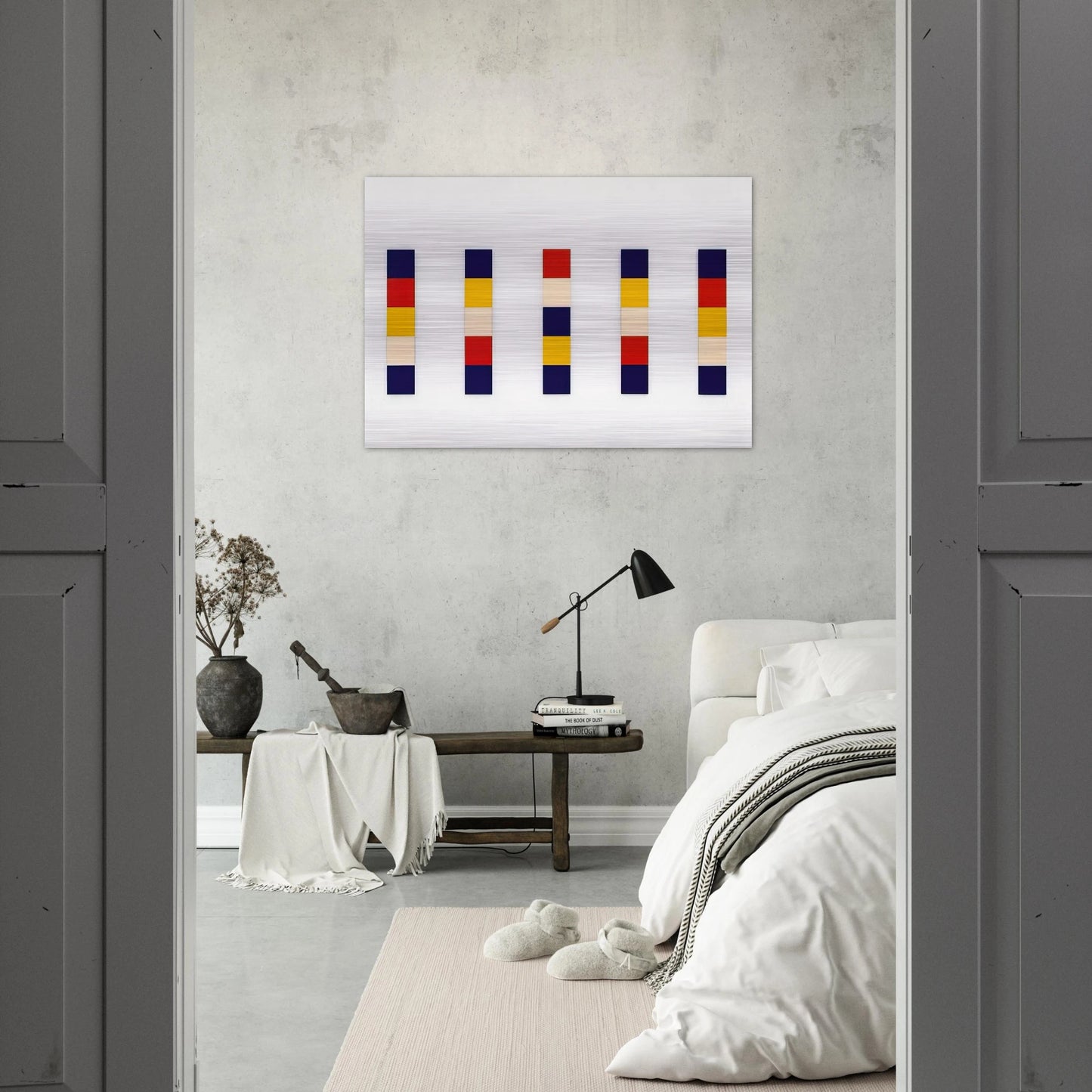 Red Yellow Blue White - Ellsworth Kelly Brushed Aluminum Print - 70x100 cm / 28x40 inches | Ellsworth Kelly Aluminum Print | Ellsworth Kelly Prints