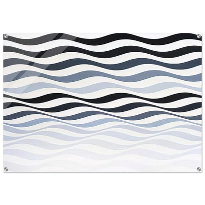 ARREST 3 1965 - Bridget Riley Acrylic Print - 70x100 cm / 28x40″ inches