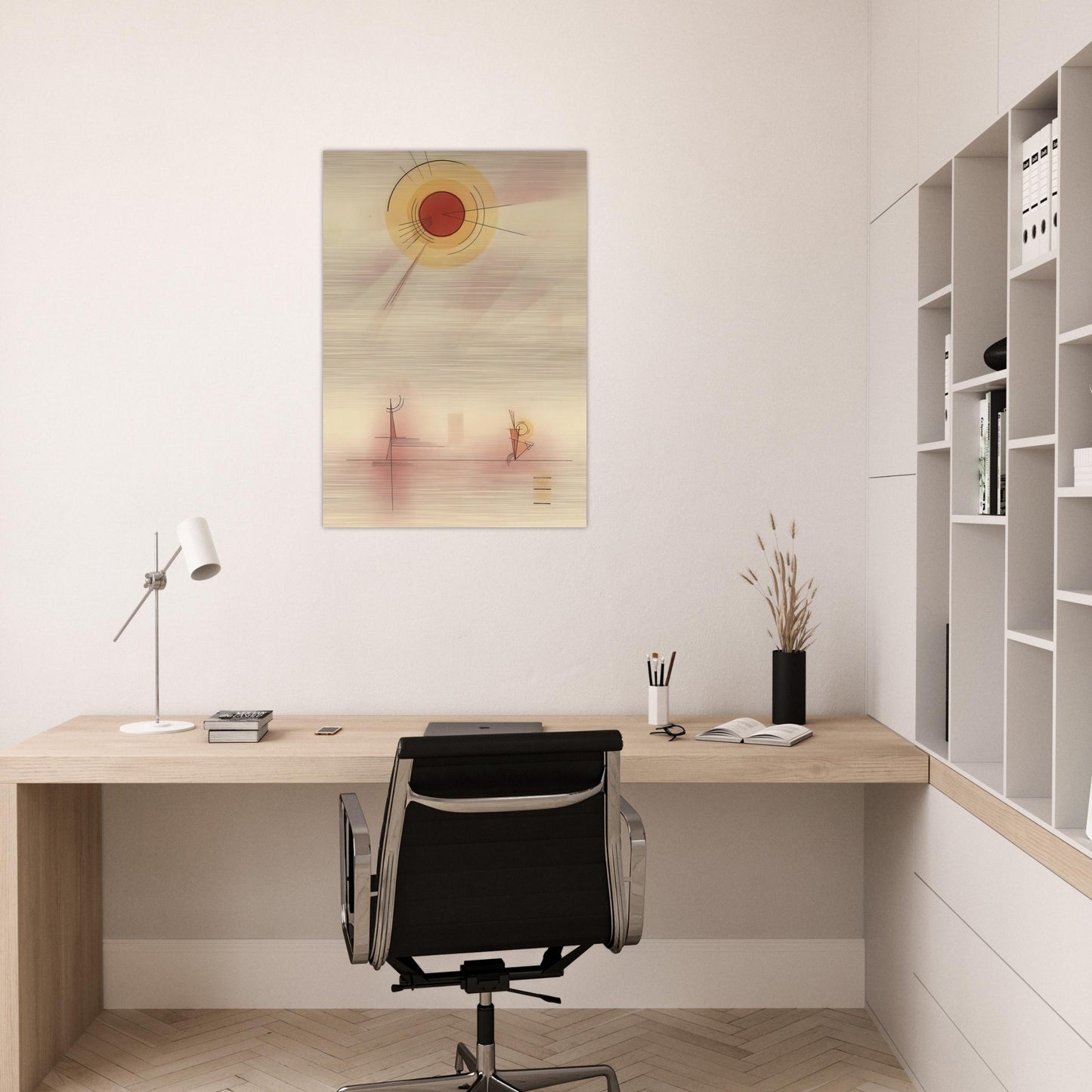 STRAHLEN 1929 - Wassily Kandinsky Brushed Aluminum Print - 70x100 cm / 28x40 inches | Wassily Kandinsky Aluminum Print | Wassily Kandinsky Prints