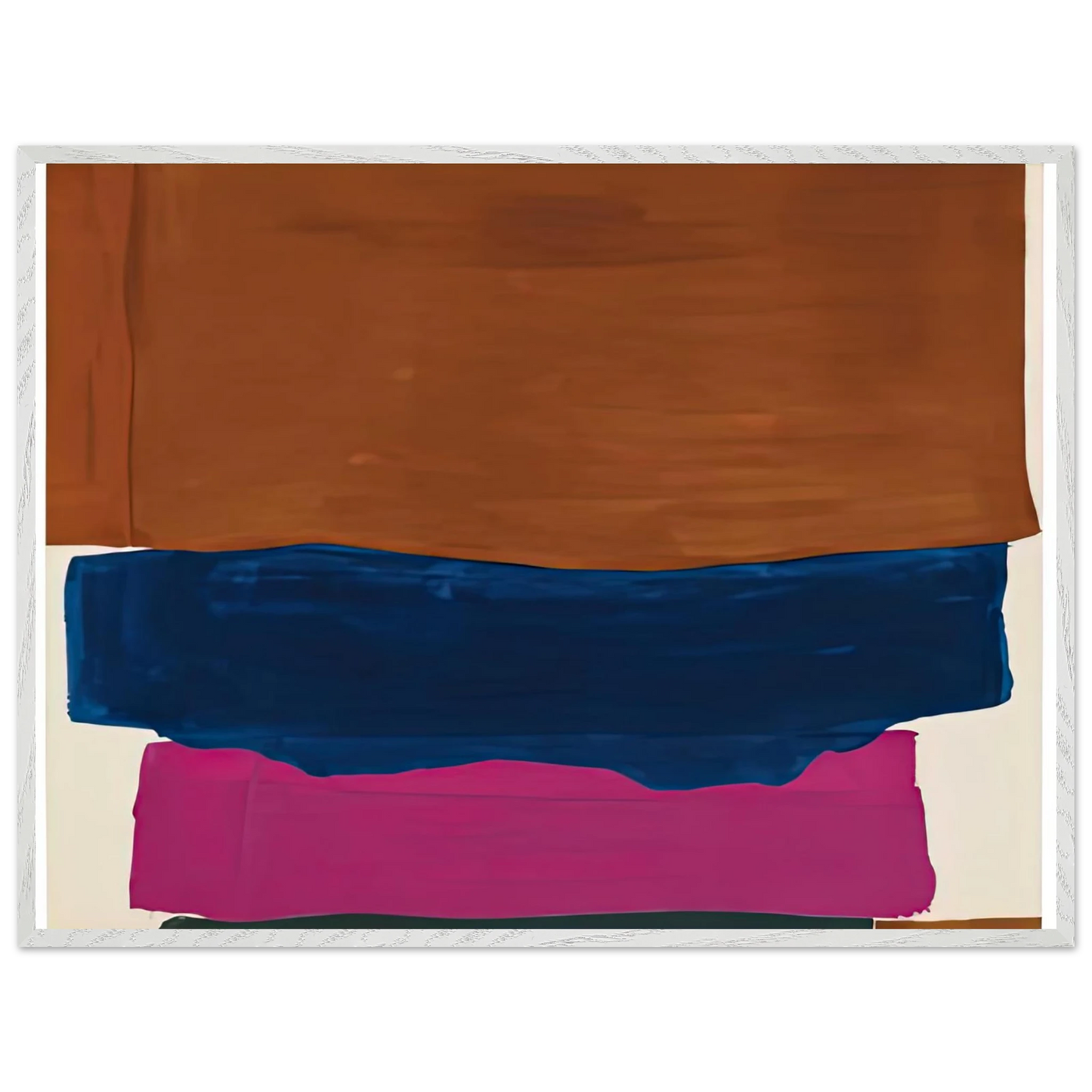 Helen Frankenthaler - Indian Summer, 1967- Wall Art - 60x80 cm / 24x32 inches - Premium Wooden Framed Poster With Fine Art Paper-canvas - Wood frame