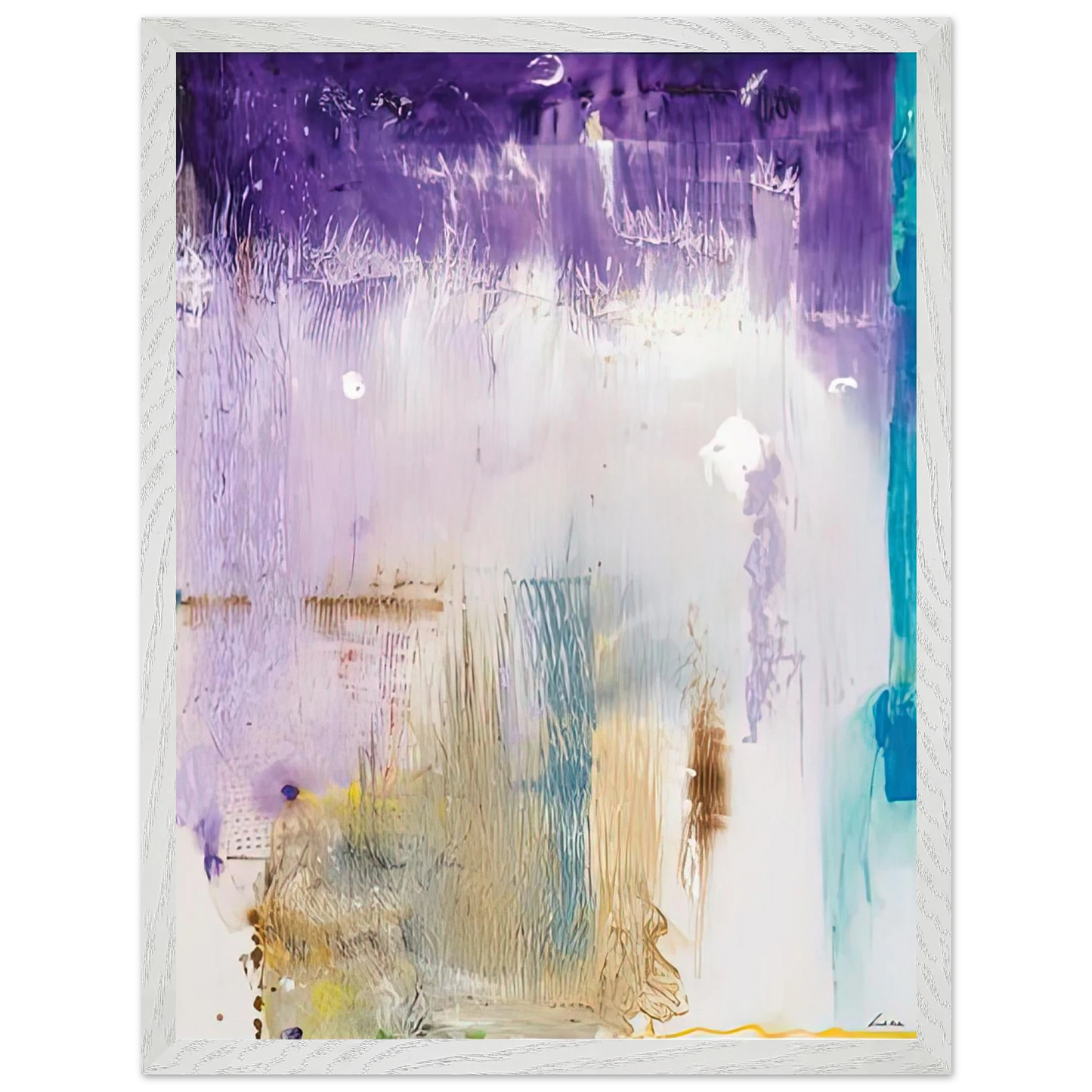 Helen Frankenthaler - Magnet, 1992- Wall Art - 60x80 cm / 24x32 inches - Premium Wooden Framed Poster With Fine Art Paper-canvas - Black frame