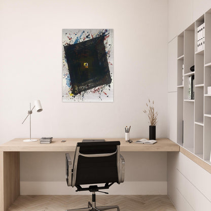 Dark and Fast - Sam Francis Brushed Aluminum Print - 70x100 cm / 28x40 inches | Sam Francis Aluminum Print | Sam Francis Prints