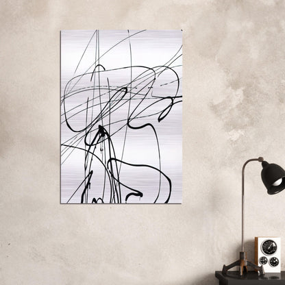Untitled T1989-A3 - 1989 - Hans Hartung Brushed Aluminum Print - 70x100 cm / 28x40 inches | Hans Hartung Aluminum Print | Hans Hartung Prints
