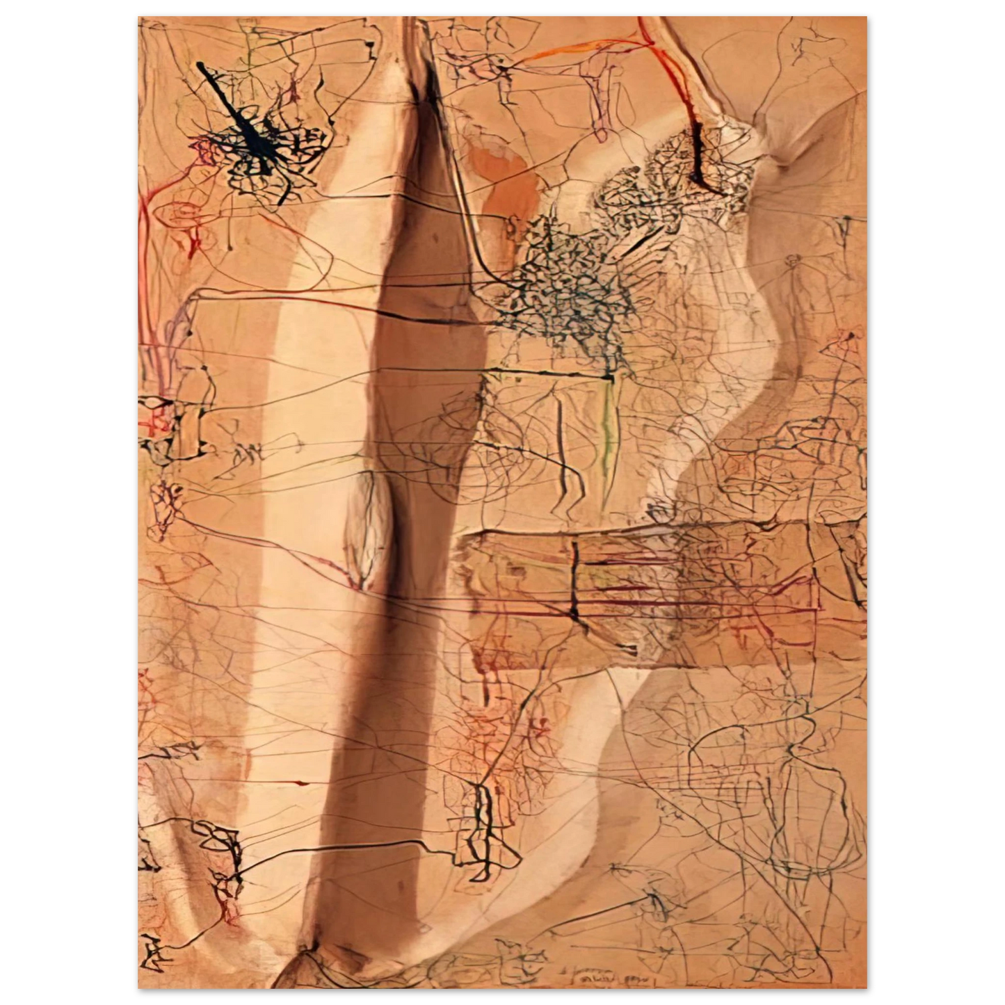 Mira Schendel - Untitled - 1964  75x100 cm / 30x40inches Fine Art Poster
