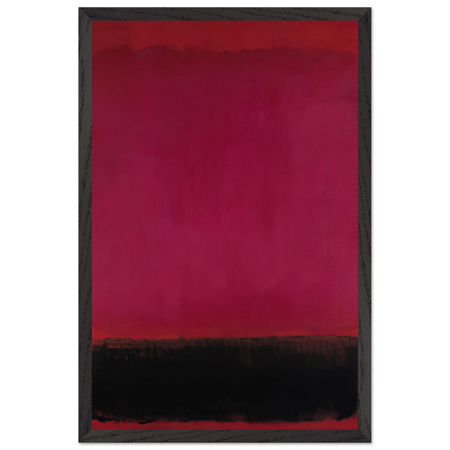 Helen Frankenthaler - Untitled - 1967 Wall art - 15x20 cm / 6x8 inches - Premium Wooden Framed Poster With Fine Art Paper-canvas - Black frame