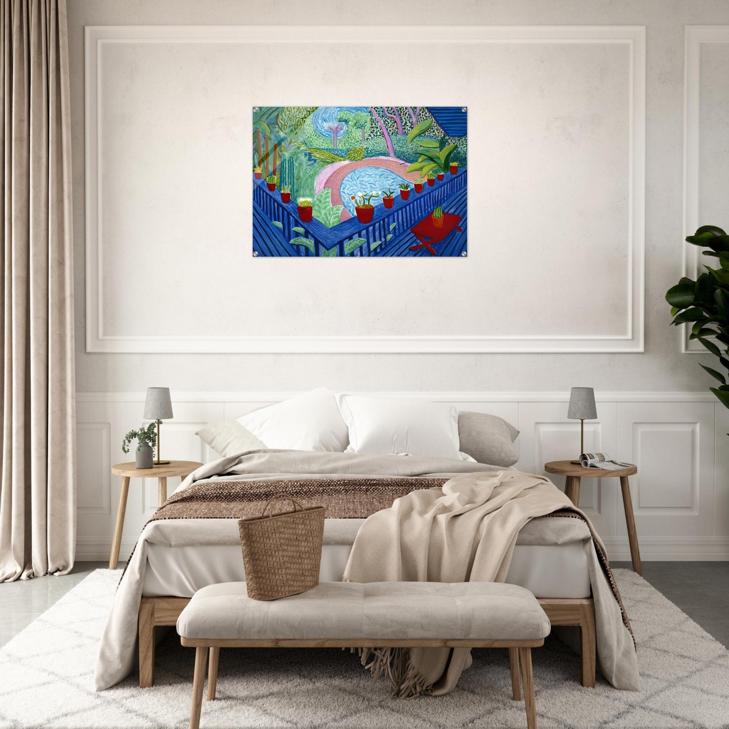 David Hockney - David Hockney Acrylic Print - 70x100 cm / 28x40″ inches | David Hockney Wall Art | David Hockney Prints
