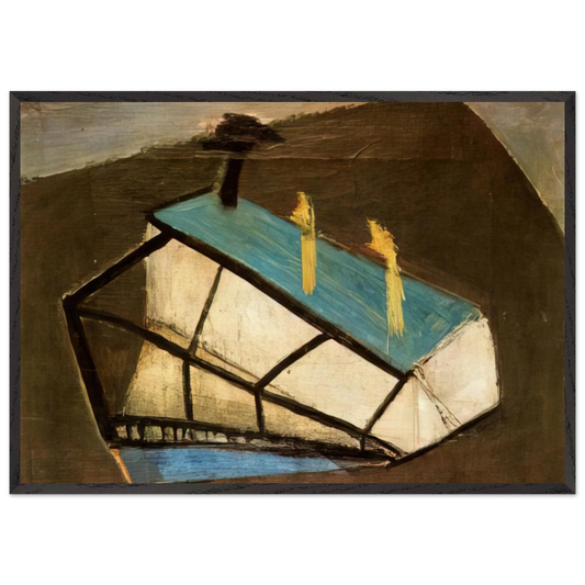 Cedar - 1932 - Maria Helena Vieira da Silva 70x100 cm / 28x40 inches Framed Art Print – Black Wooden Frame