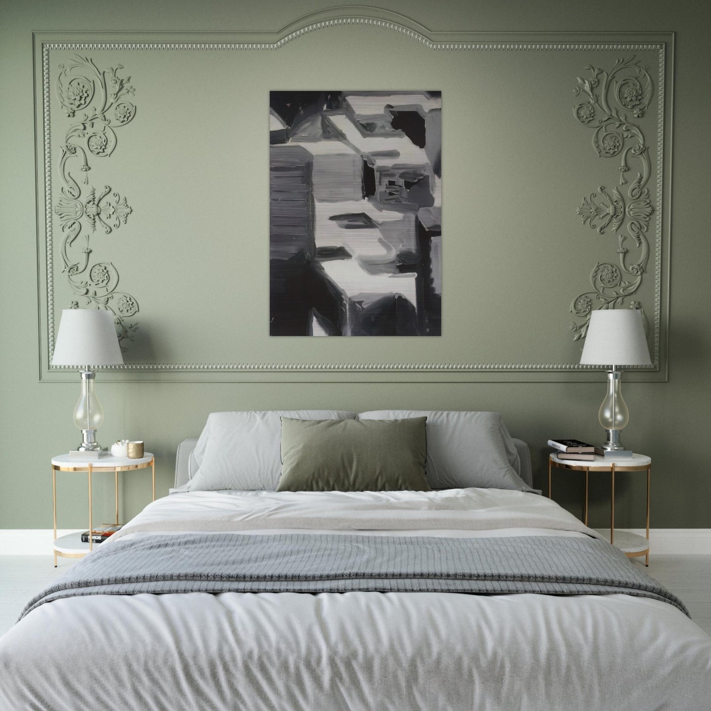 TOWNSCAPE 1968 3 - Gerhard Richter Brushed Aluminum Print - 70x100 cm / 28x40 inches | Gerhard Richter Aluminum Print | Gerhard Richter Prints