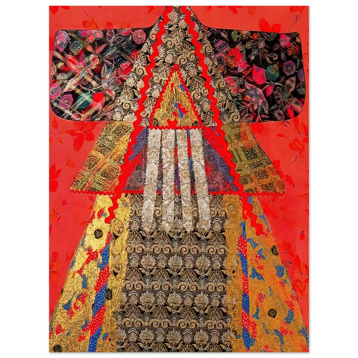Miriam Schapiro - The Golden Robe - 1979  75x100 cm / 30x40inches Fine Art Poster