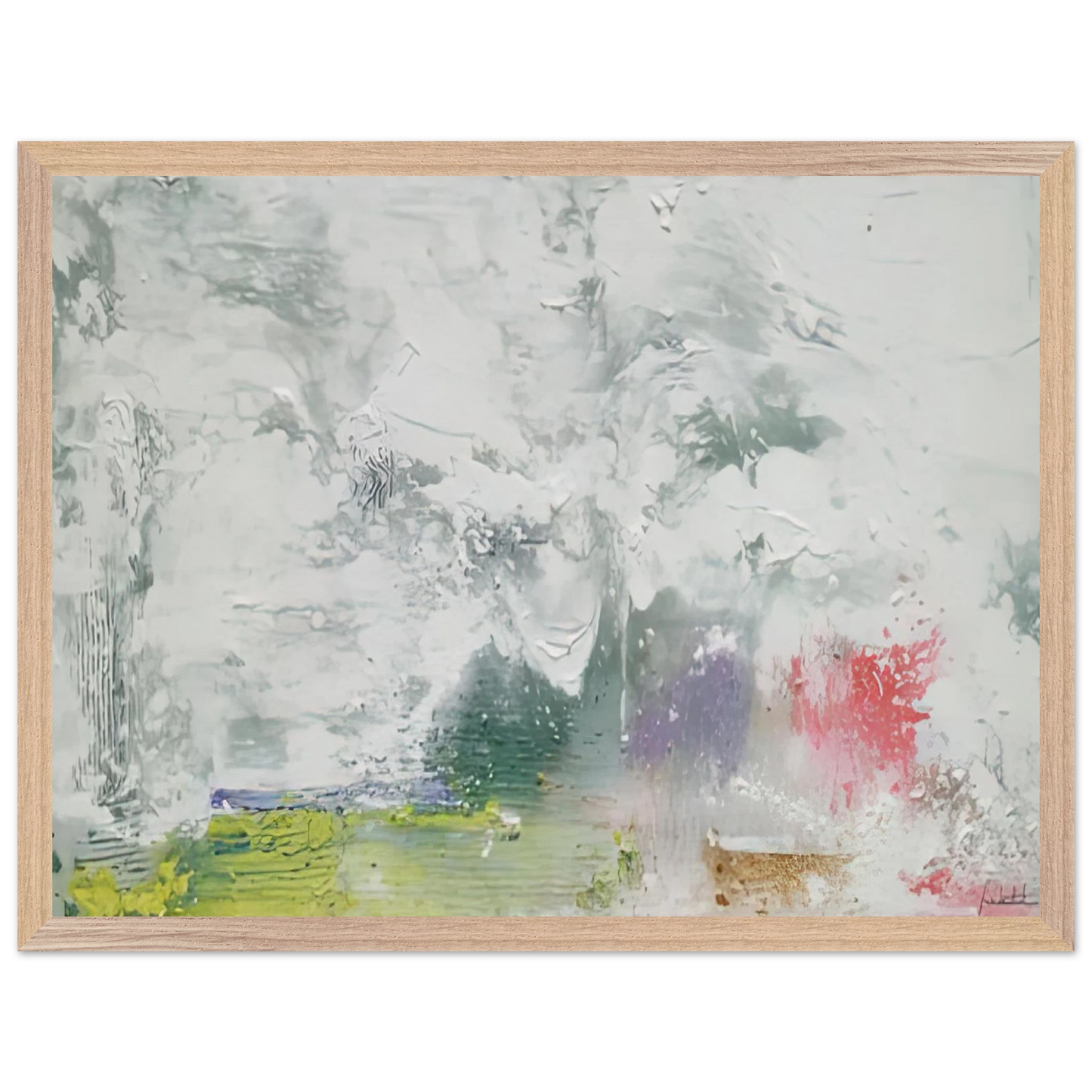 Helen Frankenthaler - Maelstrom, 1992- Wall Art - 60x80 cm / 24x32 inches - Premium Wooden Framed Poster With Fine Art Paper-canvas - Black frame