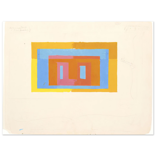 Josef Albers - VARIANT ADOBE  75x100 cm / 30x40inches Fine Art Poster