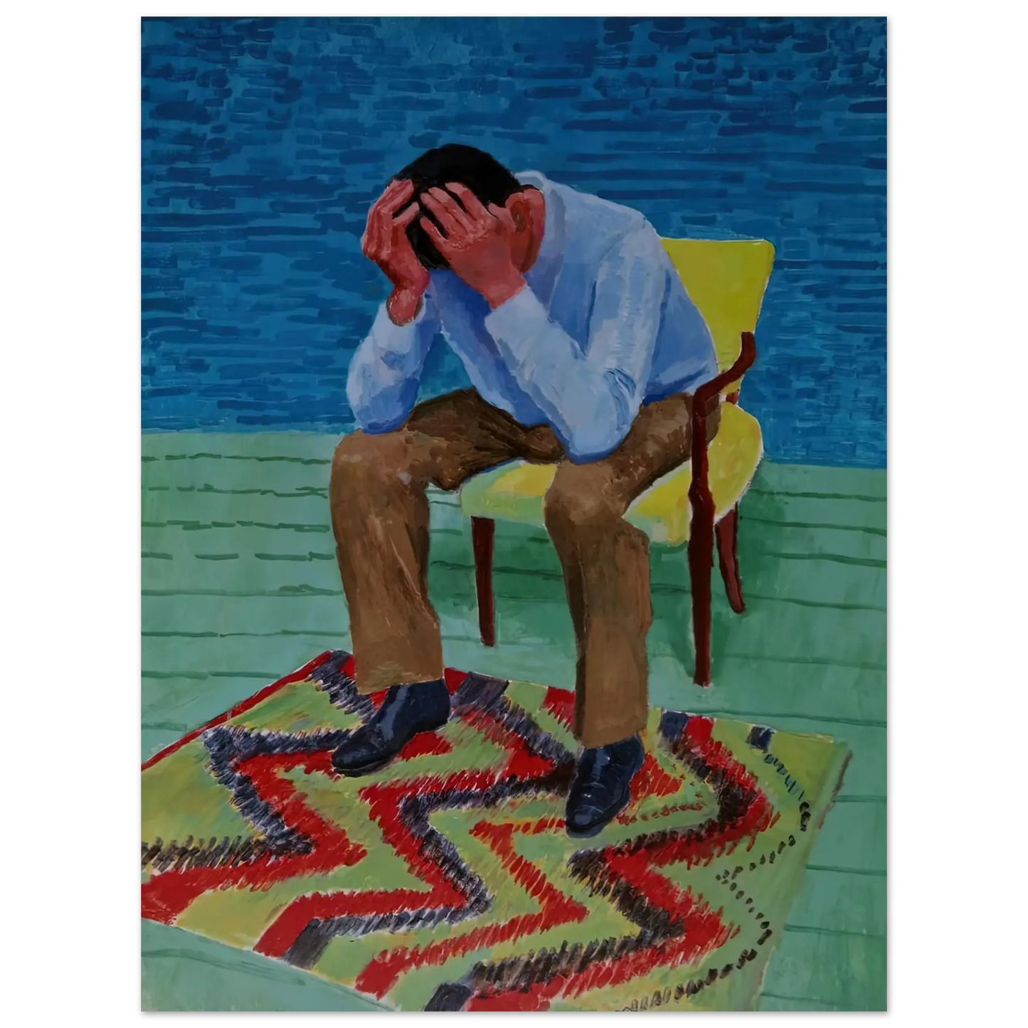 David Hockney - David Hockney Wall art - 13x18 cm / 5x7 Inches - Fine Art Poster - -