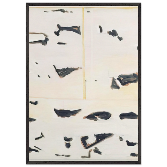 Presto - 2003 N2 - Raoul De Keyser 70x100 cm / 28x40 inches Framed Art Print – Black Wooden Frame