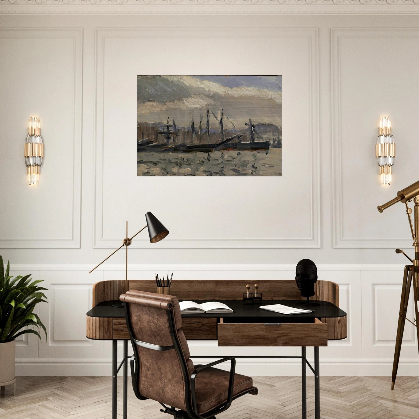 PORT DE CHERBOURG 1918 - Henri Matisse Brushed Aluminum Print - 70x100 cm / 28x40 inches | Henri Matisse Aluminum Print | Henri Matisse Prints