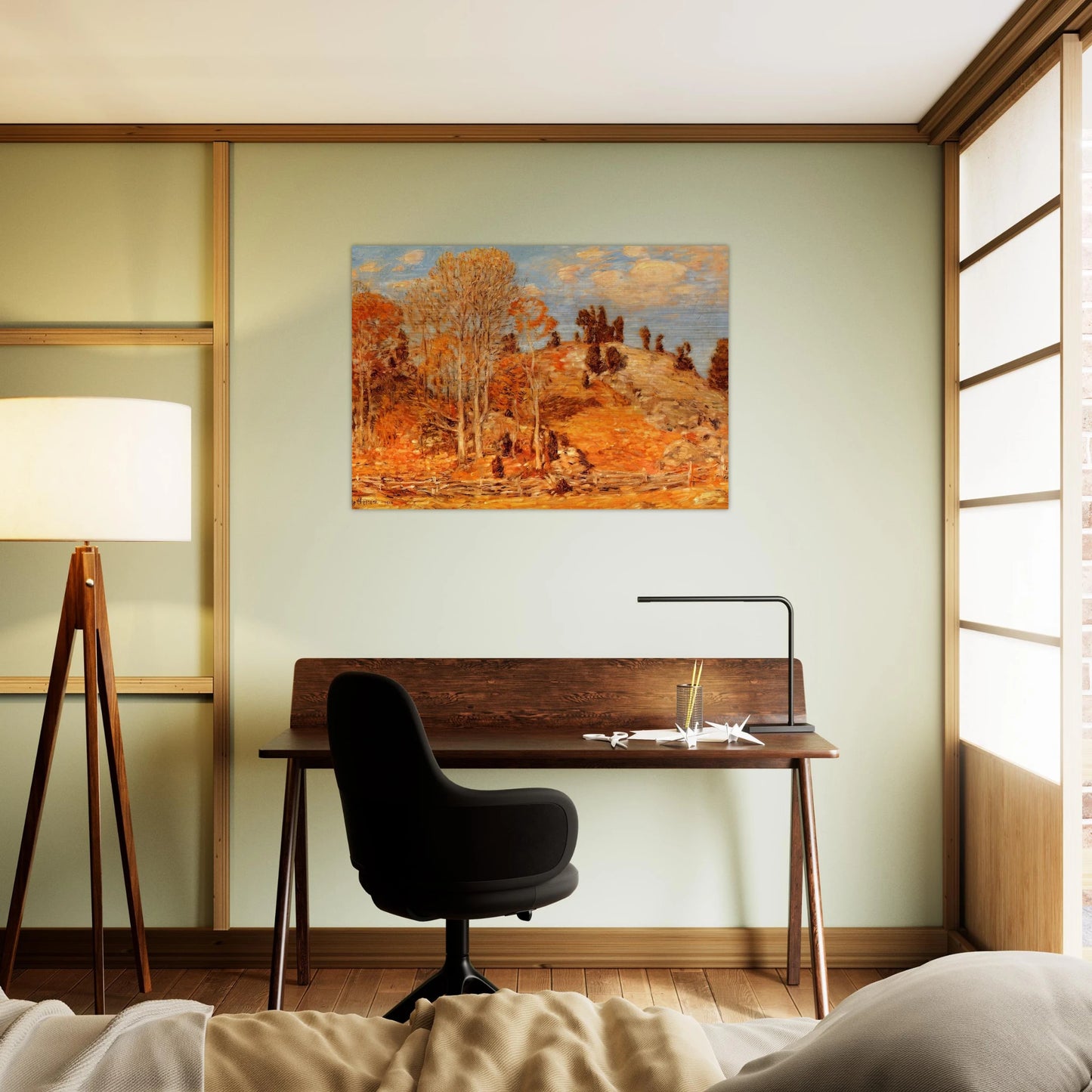 The Cedar Lot, Old Lyme - Childe Hassam Brushed Aluminum Print - 70x100 cm / 28x40 inches | Childe Hassam Aluminum Print | Childe Hassam Prints