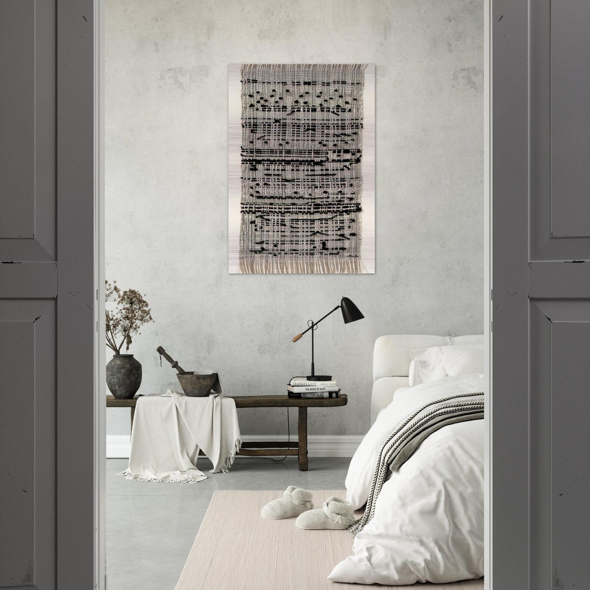 HAIKU 1961 - Anni Albers Brushed Aluminum Print - 70x100 cm / 28x40 inches | Anni Albers Aluminum Print | Anni Albers Prints