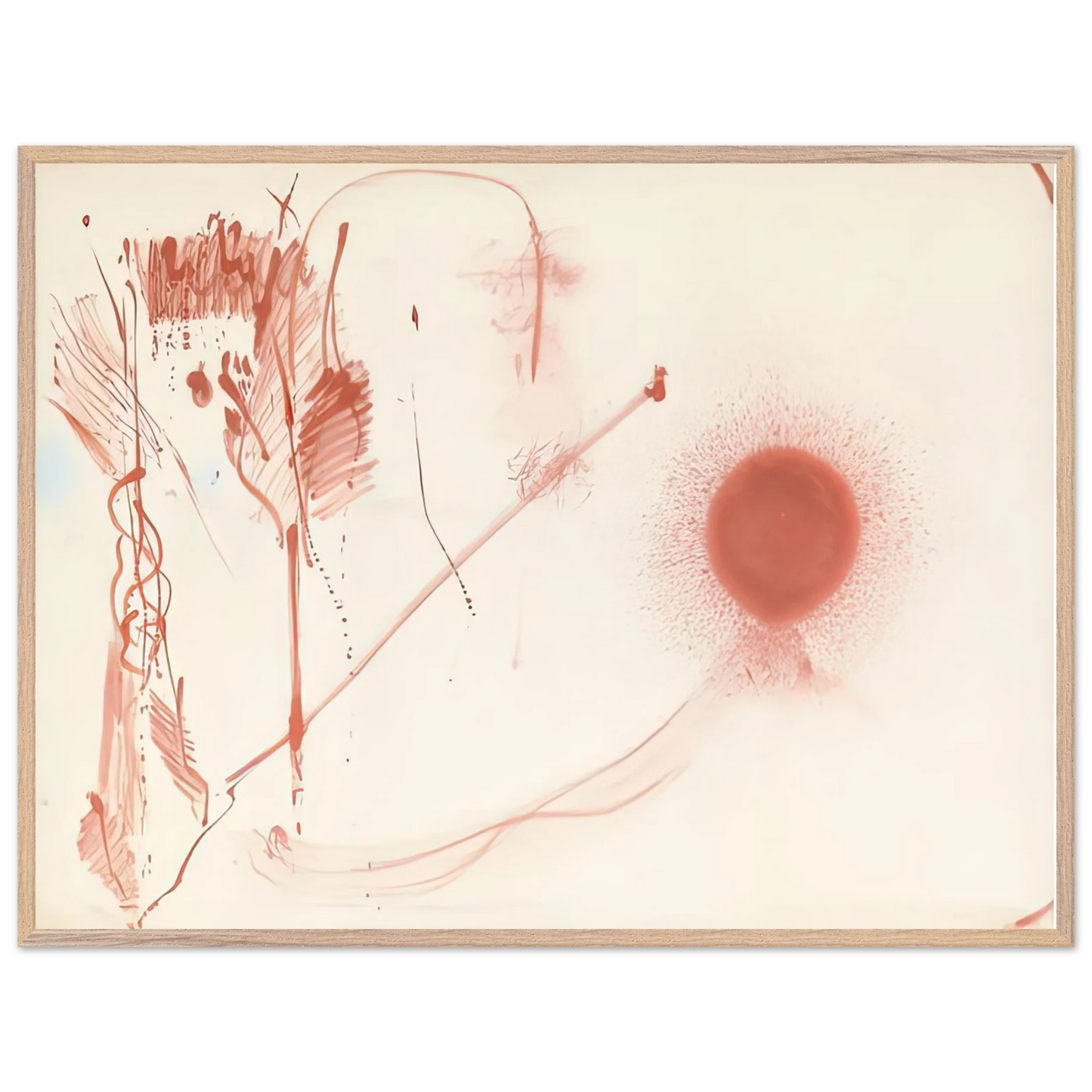 Helen Frankenthaler - Towards a New Climate, 1957- Wall Art - 60x80 cm / 24x32 inches - Premium Wooden Framed Poster With Fine Art Paper-canvas - White frame