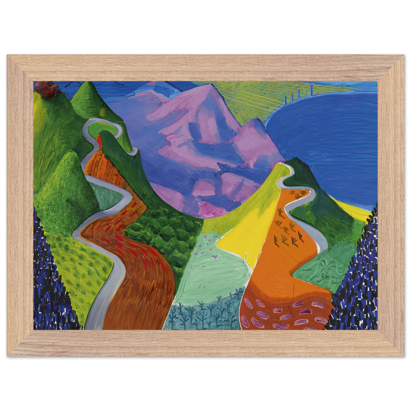 David Hockney - David Hockney Wall art - 30x30 cm / 12x12 inches - Fine Art Poster-canvas - -