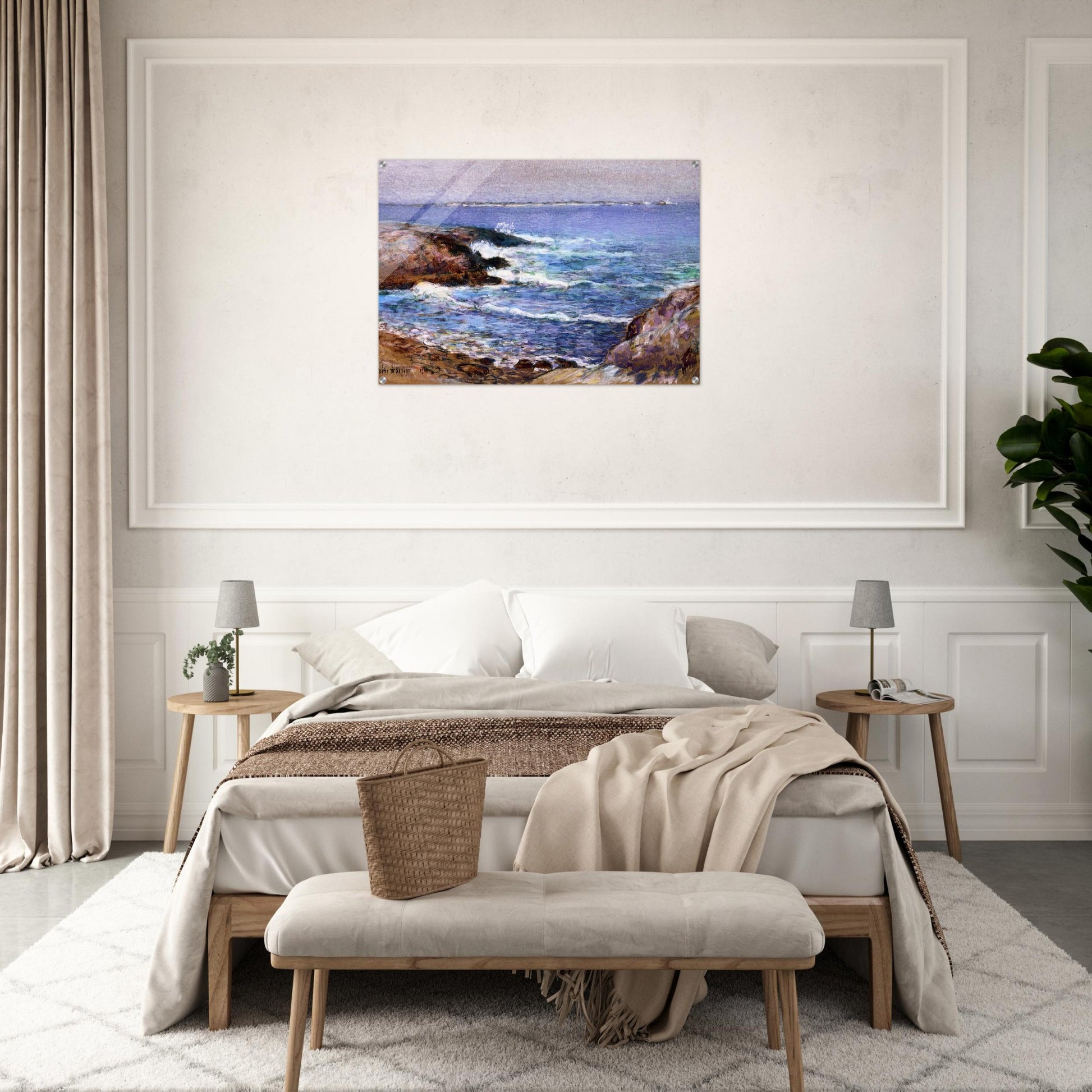 Cannon Beach, Oregon - Childe Hassam Acrylic Print - 70x100 cm / 28x40″ inches | Childe Hassam Wall Art | Childe Hassam Prints