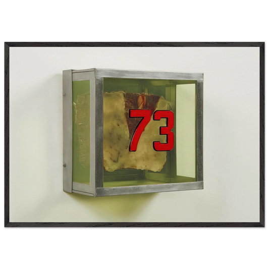 Untitled 73 from the series Technological Reliquaries - 1964 - Paul Thek 70x100 cm / 28x40 inches Framed Art Print – Black Wooden Frame