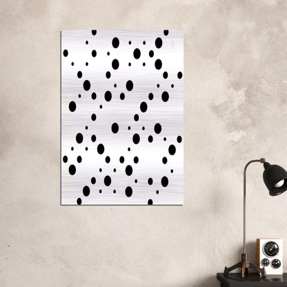 WHITE DISKS 1 - Bridget Riley Brushed Aluminum Print - 70x100 cm / 28x40 inches | Bridget Riley Aluminum Print | Bridget Riley Prints