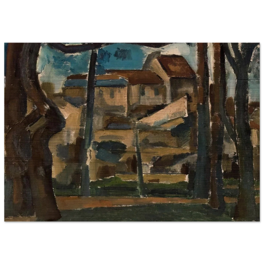 LANDSCAPE OF CARRI RES 1909 - Andre Derain Brushed Aluminum Print - 70x100 cm / 28x40 inches | Andre Derain Aluminum Print | Andre Derain Prints